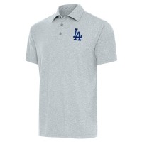 Los Angeles Dodgers Antigua Heather Gray Par Polo