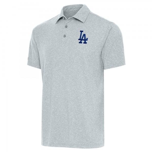 Los Angeles Dodgers Antigua Heather Gray Par Polo