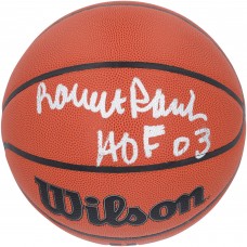Robert Parish Boston Celtics Autographed Authentic Wilson Replica Basketball with HOF 03 Inscription