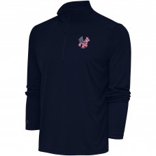 Кофта на короткой молнии New York Yankees Antigua Patriotic Tribute - Navy