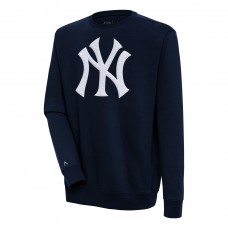 Кофта New York Yankees Antigua Navy Victory Crewneck Chenille