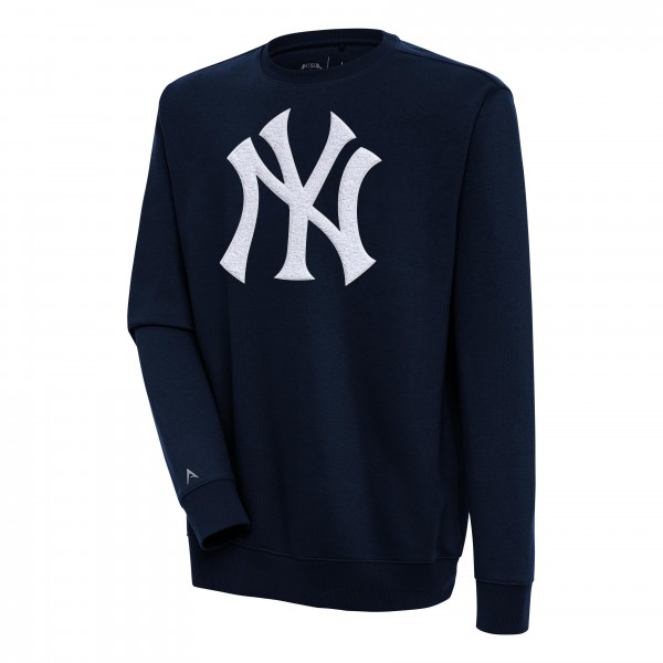 Кофта New York Yankees Antigua Navy Victory Crewneck Chenille