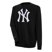 Кофта New York Yankees Antigua Black Victory Crewneck Chenille