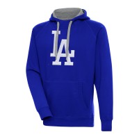 Los Angeles Dodgers Antigua Royal Victory Chenille Pullover Hoodie