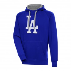 Los Angeles Dodgers Antigua Royal Victory Chenille Pullover Hoodie