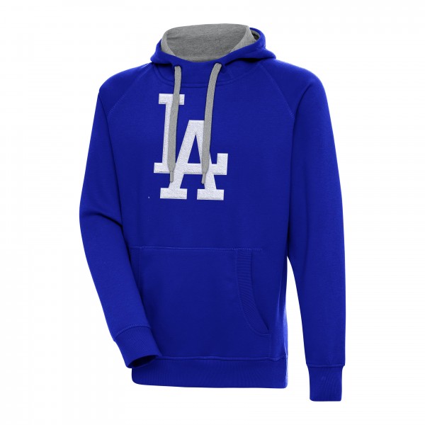 Los Angeles Dodgers Antigua Royal Victory Chenille Pullover Hoodie