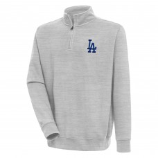Кофта на короткой молнии Los Angeles Dodgers Antigua Victory - Heather Gray