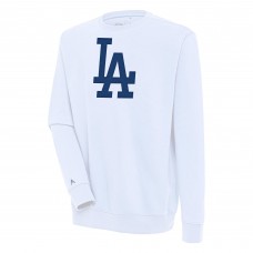 Los Angeles Dodgers Antigua White Victory Pullover Sweatshirt