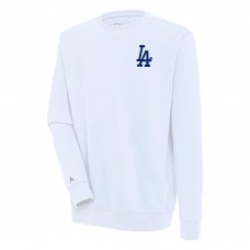 Los Angeles Dodgers Antigua White Victory Pullover Sweatshirt