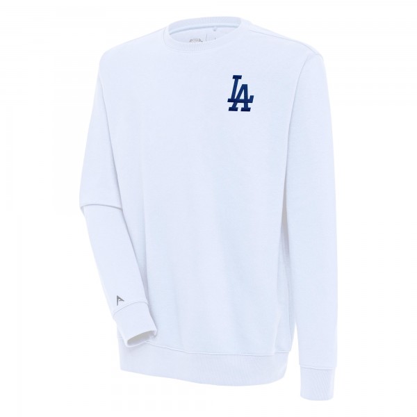 Los Angeles Dodgers Antigua White Victory Pullover Sweatshirt