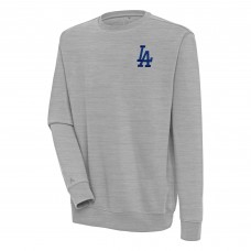 Los Angeles Dodgers Antigua Heather Gray Victory Pullover Sweatshirt
