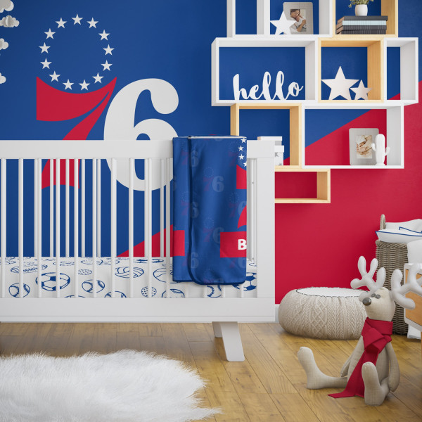 Именное детское одеяло Philadelphia 76ers 30 x 40 Baby