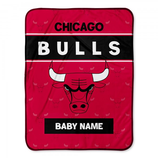 Именное детское одеяло Chicago Bulls 30 x 40 Baby