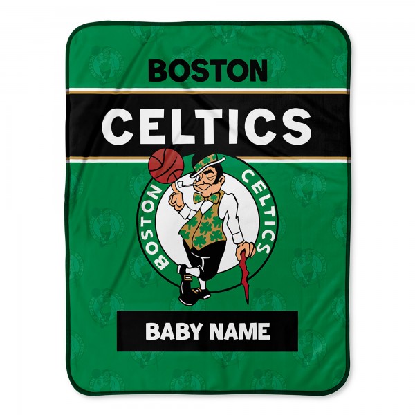 Именное детское одеяло Boston Celtics 30 x 40 Baby