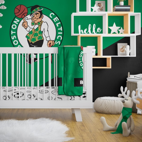 Именное детское одеяло Boston Celtics 30 x 40 Baby
