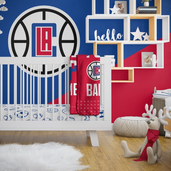 Именное детское одеяло LA Clippers 30 x 40 Baby