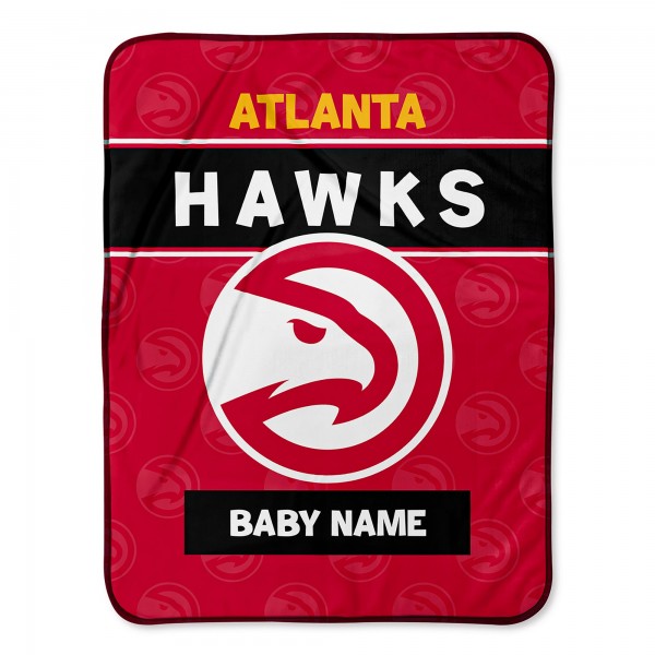 Именное детское одеяло Atlanta Hawks 30 x 40 Baby