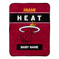 Именное детское одеяло Miami Heat 30 x 40 Baby