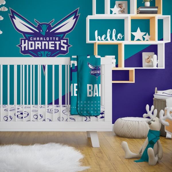 Именное детское одеяло Charlotte Hornets 30 x 40 Baby