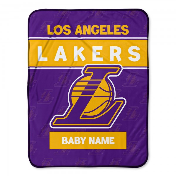 Именное детское одеяло Los Angeles Lakers 30 x 40 Baby