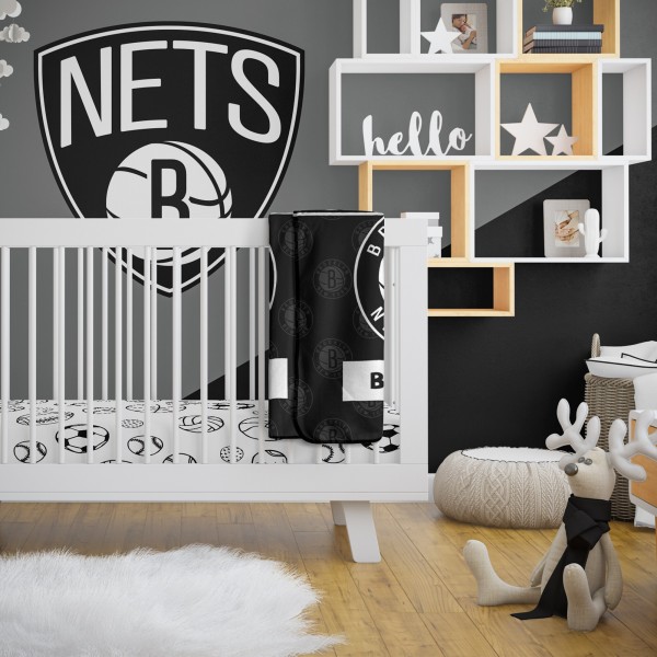 Именное детское одеяло Brooklyn Nets 30 x 40 Baby
