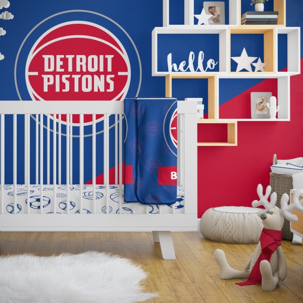Именное детское одеяло Detroit Pistons 30 x 40 Baby
