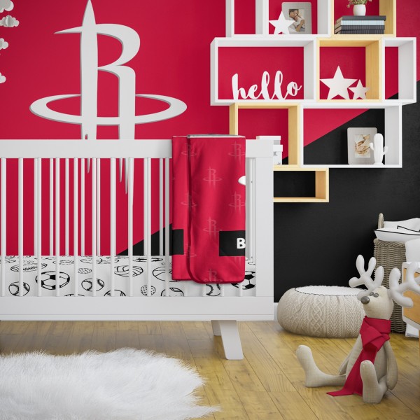 Именное детское одеяло Houston Rockets 30 x 40 Baby