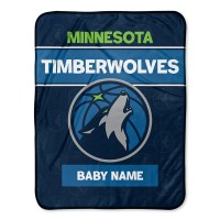 Именное детское одеяло Minnesota Timberwolves 30 x 40 Baby