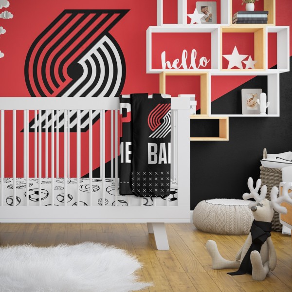 Именное детское одеяло Portland Trail Blazers 30 x 40 Baby