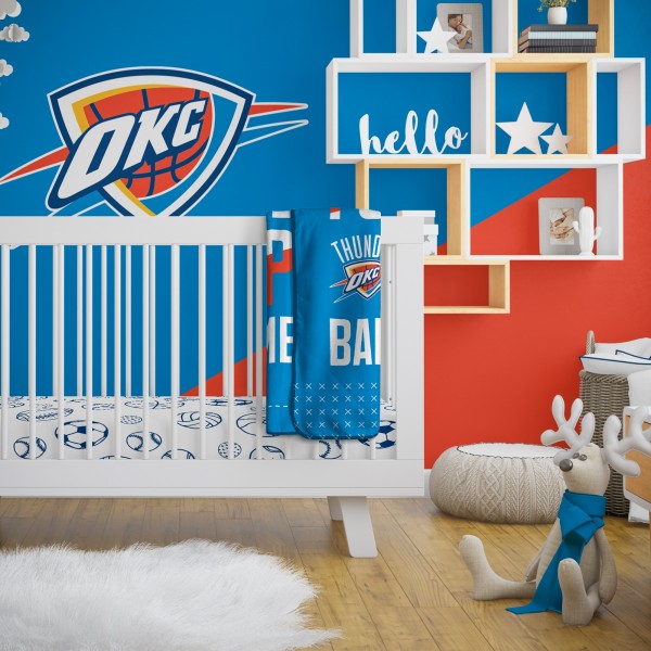 Именное детское одеяло Oklahoma City Thunder 30 x 40 Baby