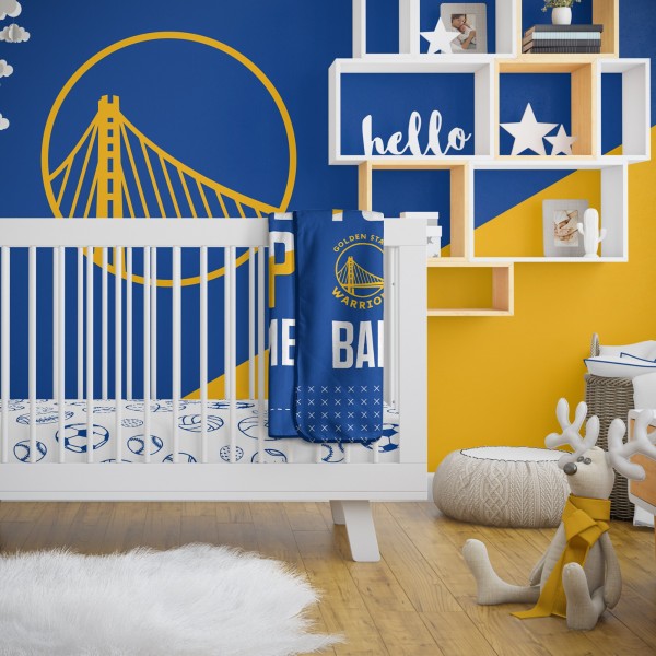 Именное детское одеяло Golden State Warriors 30 x 40 Baby
