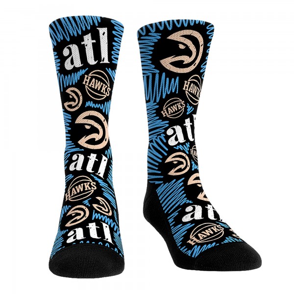 Три пары носков Atlanta Hawks Rock Em Unisex 2023/24 City Edition