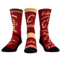 Три пары носков Cleveland Cavaliers Rock Em Unisex 2023/24 City Edition