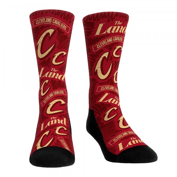 Три пары носков Cleveland Cavaliers Rock Em Unisex 2023/24 City Edition