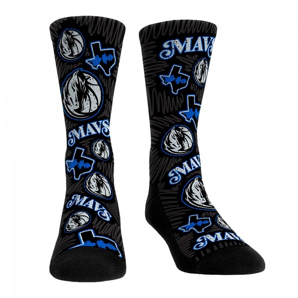 Три пары носков Dallas Mavericks Rock Em Unisex 2023/24 City Edition