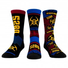 Три пары носков Denver Nuggets Rock Em Unisex 2023/24 City Edition