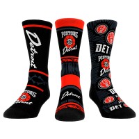 Три пары носков Detroit Pistons Rock Em Unisex 2023/24 City Edition