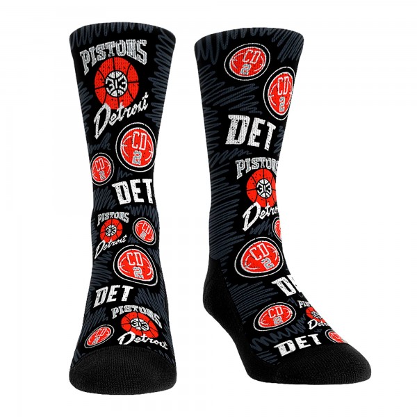 Три пары носков Detroit Pistons Rock Em Unisex 2023/24 City Edition