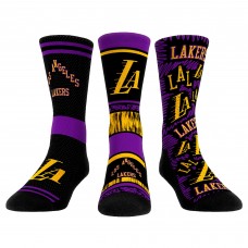Три пары носков Los Angeles Lakers Rock Em Unisex 2023/24 City Edition