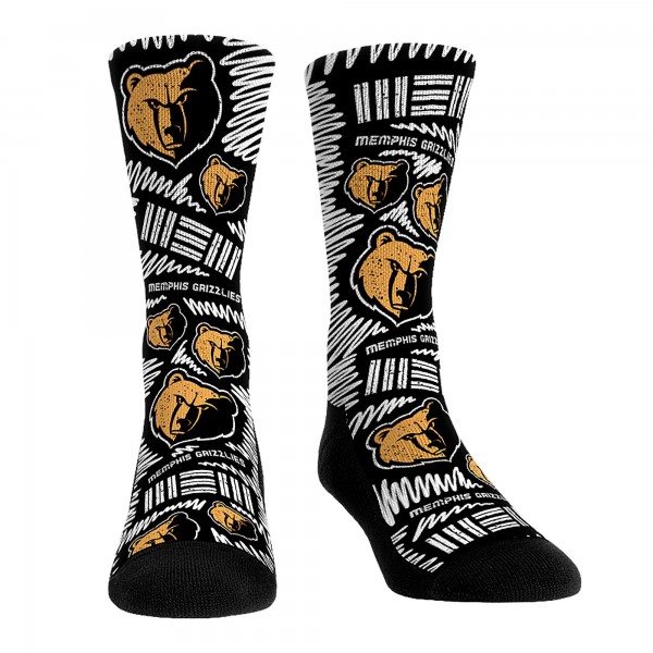 Три пары носков Memphis Grizzlies Rock Em Unisex 2023/24 City Edition