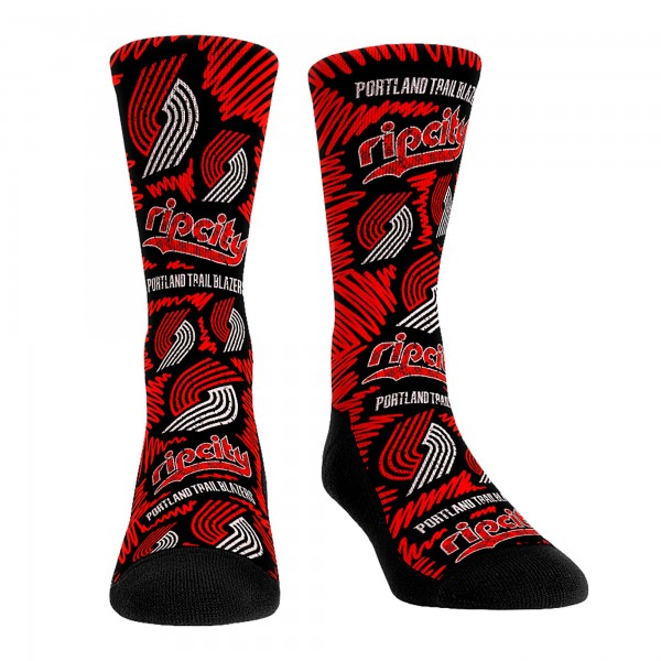 Три пары носков Portland Trail Blazers Rock Em Unisex 2023/24 City Edition