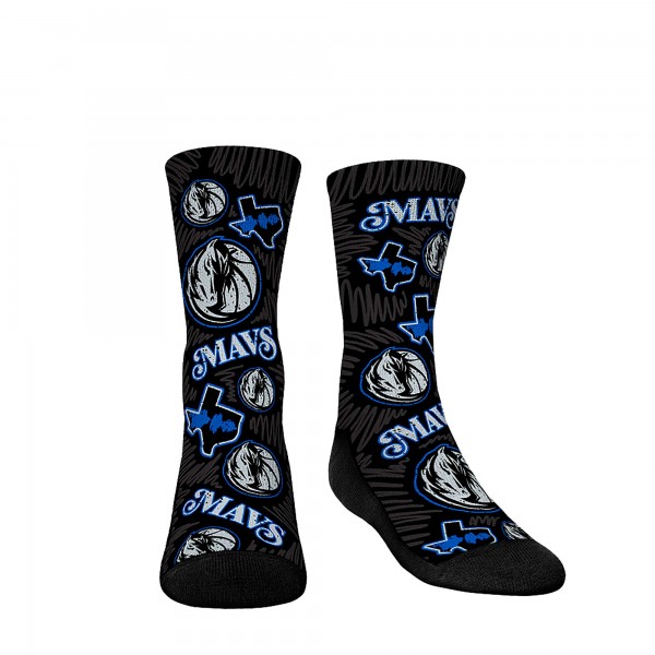 Три пары носков Dallas Mavericks Rock Em Socks Youth 2023/24 City Edition