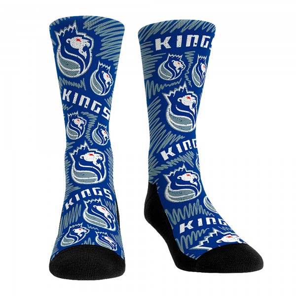 Три пары носков Sacramento Kings Rock Em Unisex 2023/24 City Edition