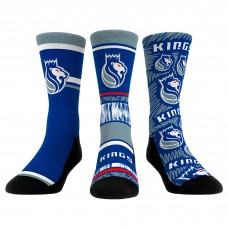 Три пары носков Sacramento Kings Rock Em Unisex 2023/24 City Edition
