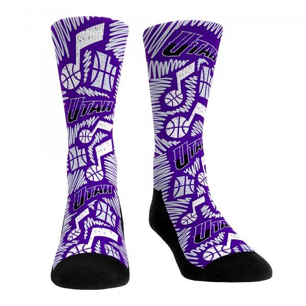 Три пары носков Utah Jazz Rock Em Unisex 2023/24 City Edition