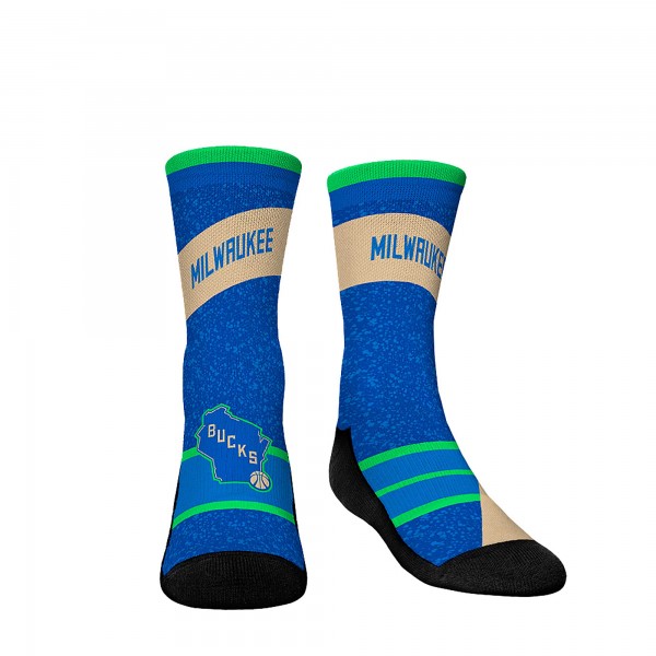 Три пары носков Milwaukee Bucks Rock Em Youth 2023/24 City Edition