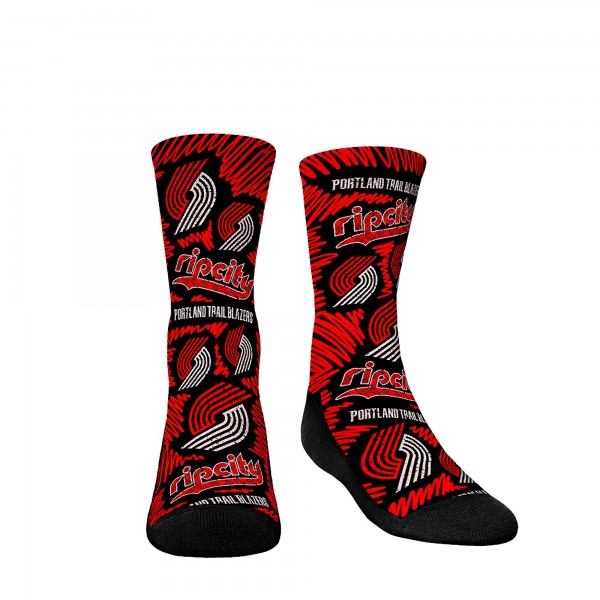 Три пары носков Portland Trail Blazers Rock Em Youth 2023/24 City Edition