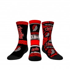 Три пары носков Portland Trail Blazers Rock Em Youth 2023/24 City Edition