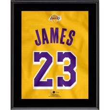 LeBron James Los Angeles Lakers Fanatics Authentic 10.5 x 13 #23 Gold Jersey Sublimated Plaque