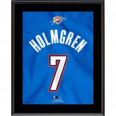 Chet Holmgren Oklahoma City Thunder Authentic 10.5 x 13 #7 Blue Jersey Sublimated Plaque